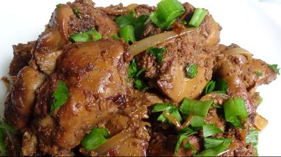 Fígado de galinha cozido