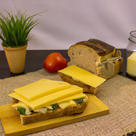 sanduiche de queijo com requeijão light