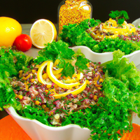 foto da receita Salada de frango e lentilha
