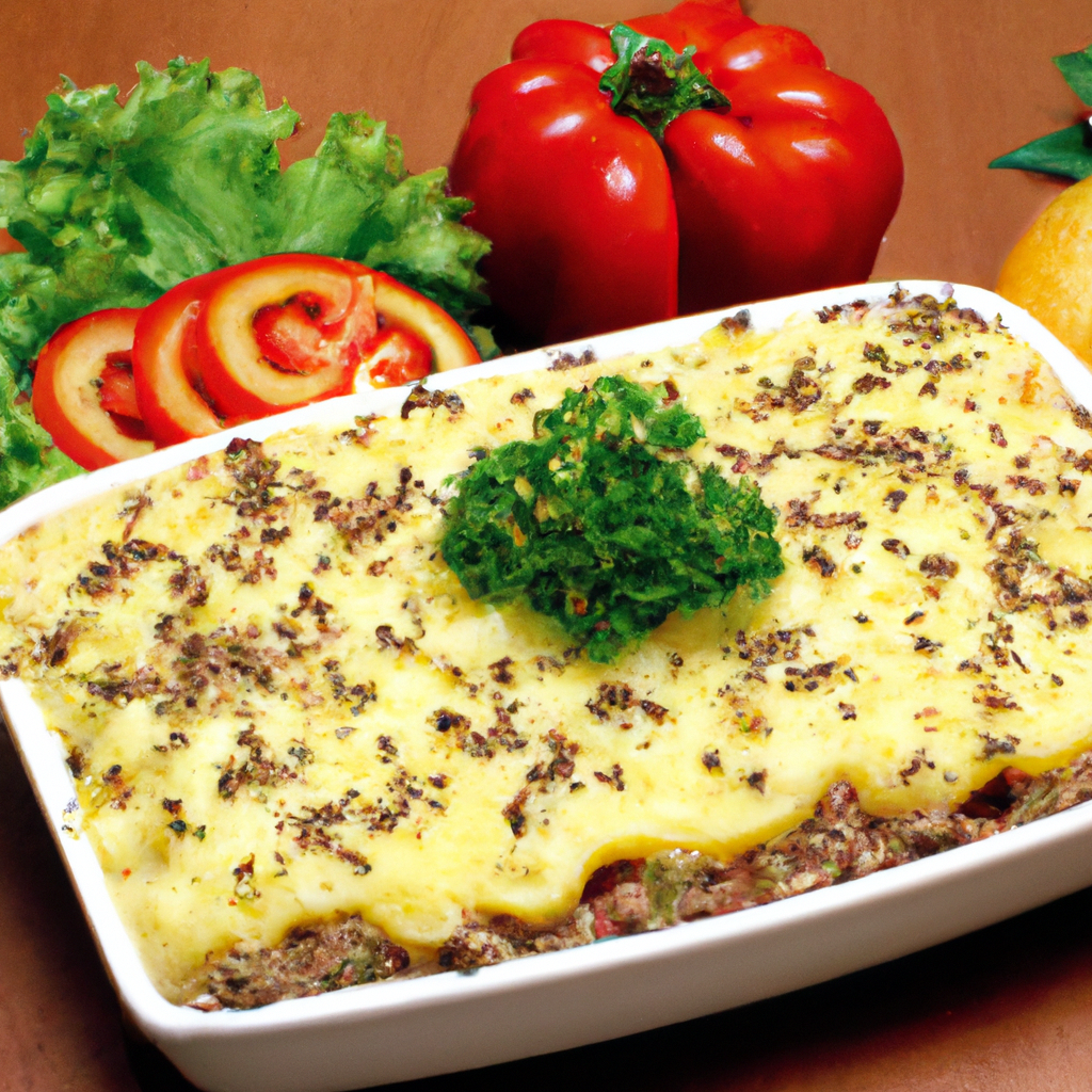 escondidinho de carne caseiro