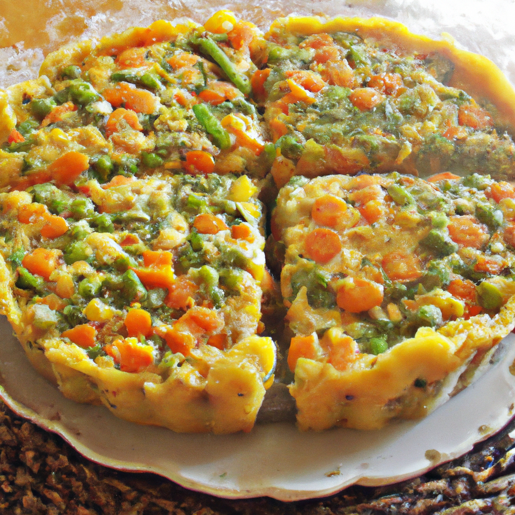 Torta de Frios e Legumes