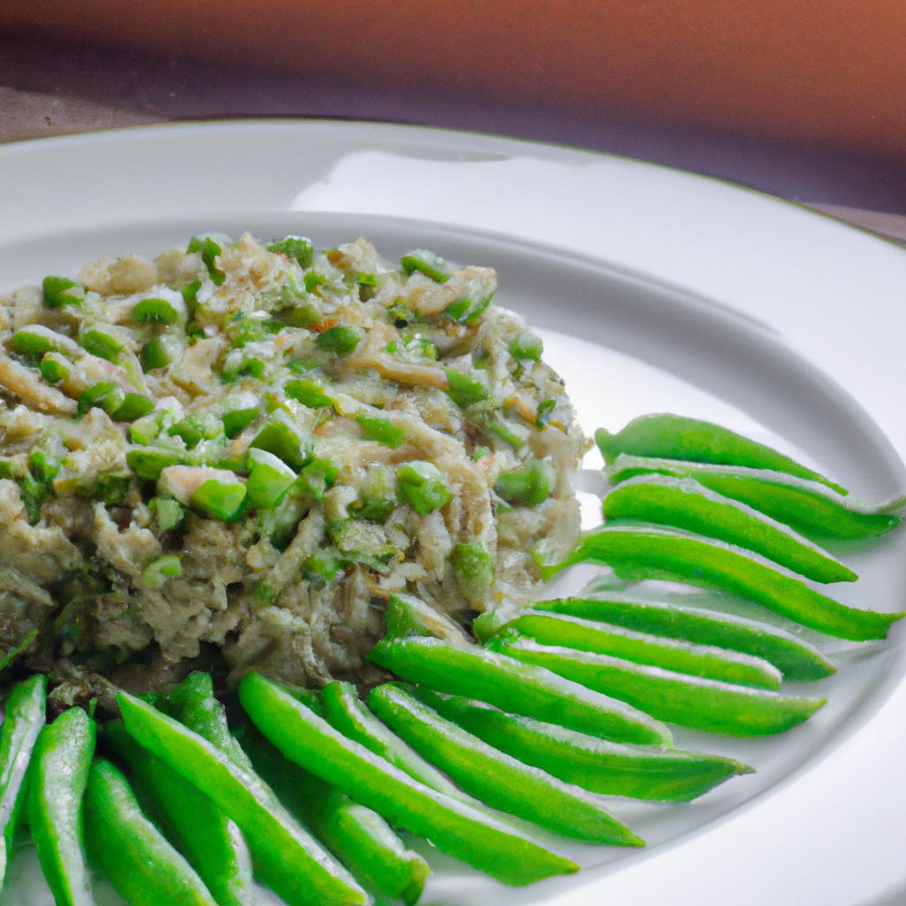 Arroz integral com ervilhas