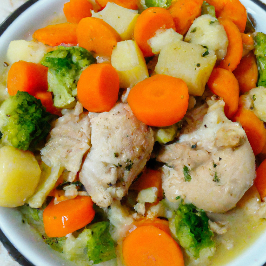 frango refogado com legumes