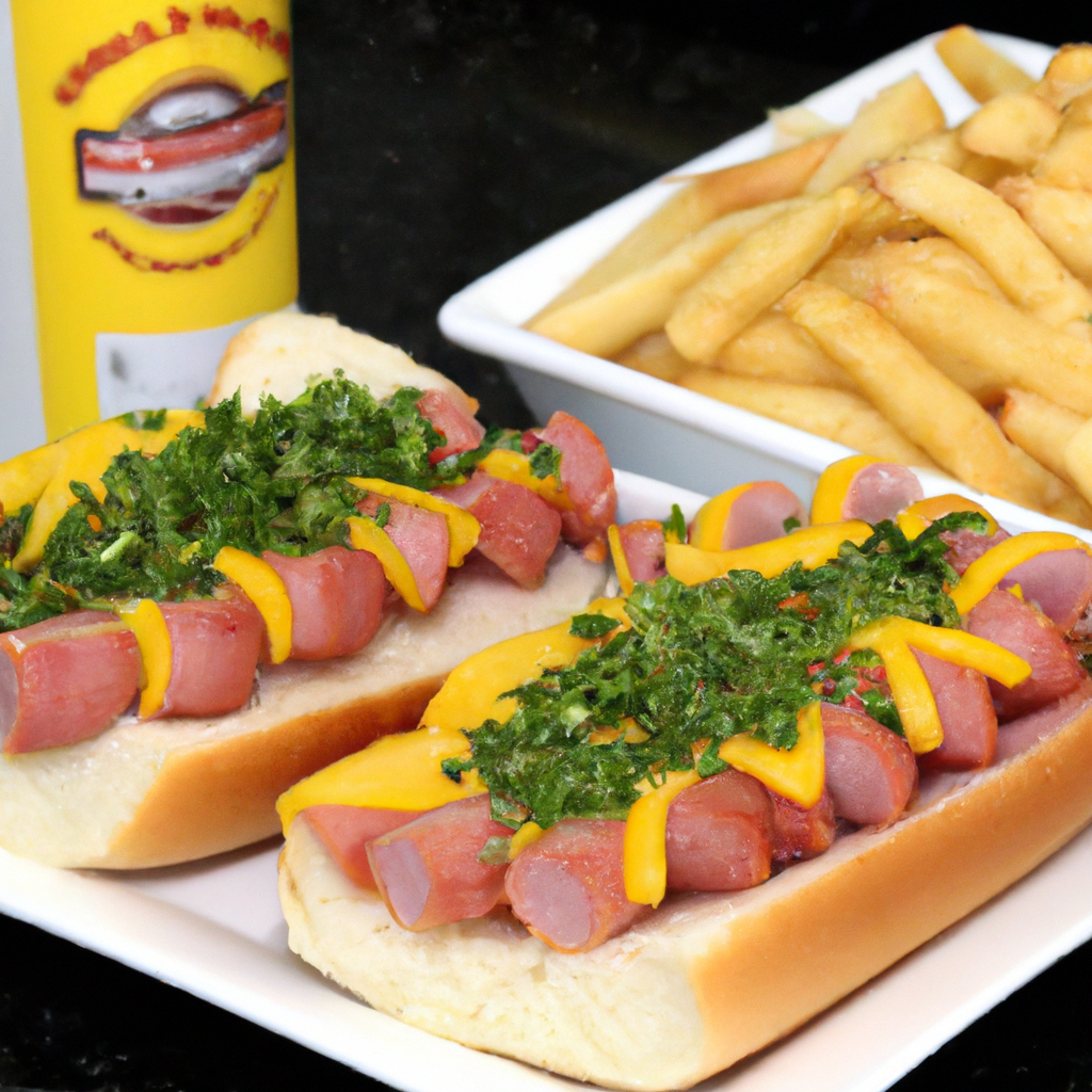 Hot Dog de Linguicinha com Molho Cremoso de Queijo e Cebola