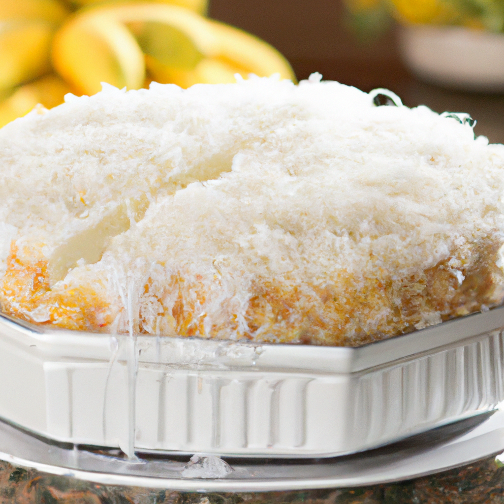 Bolo cremoso de coco