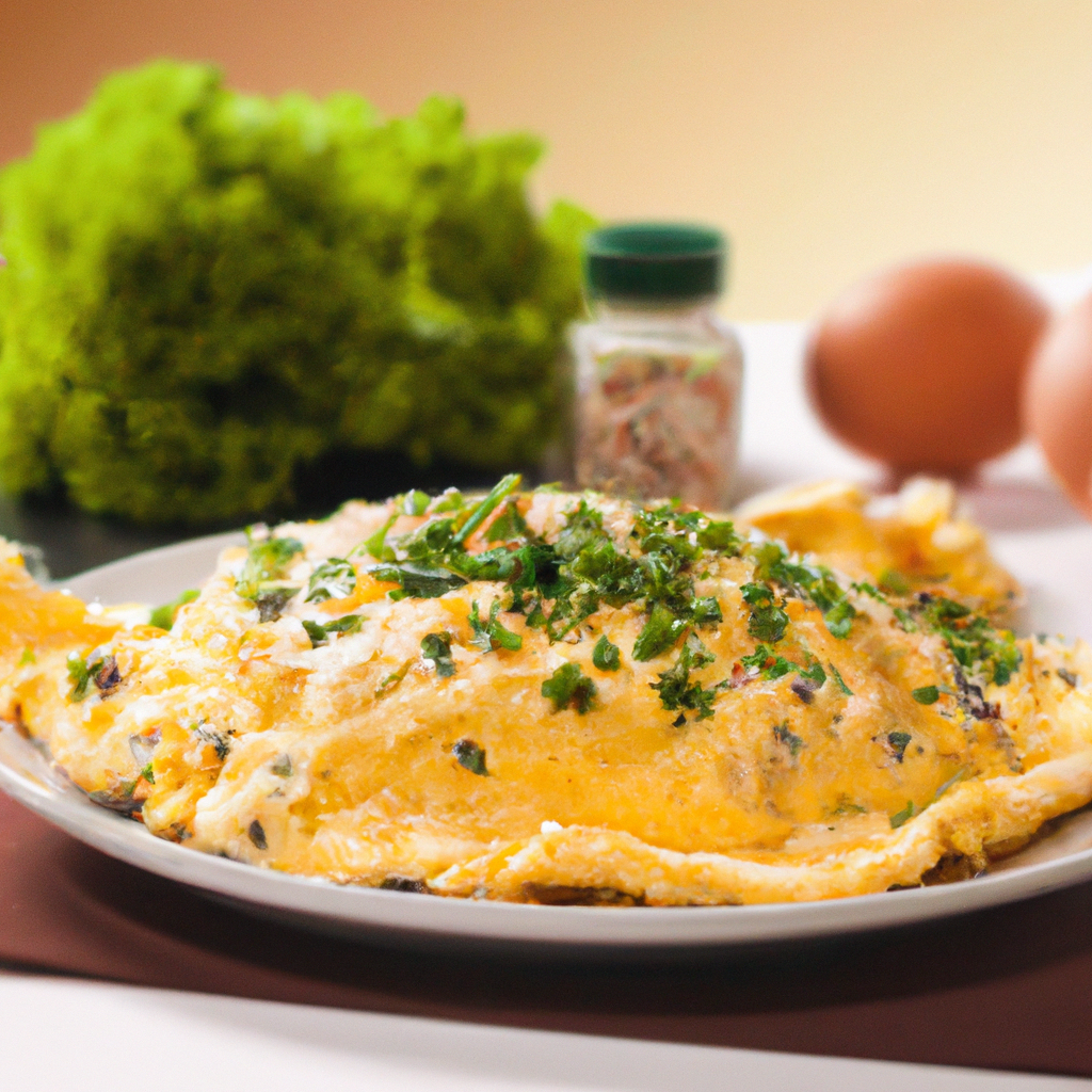 Omelete de alho poró