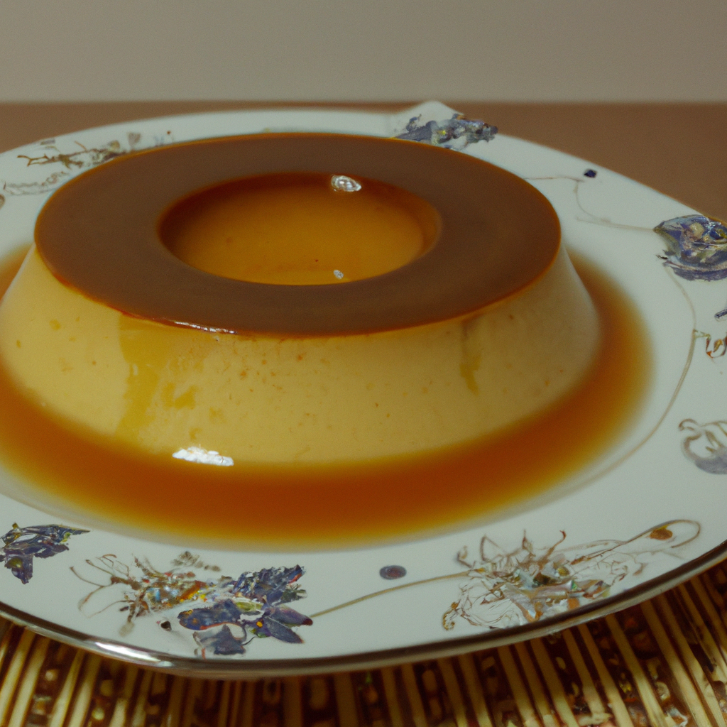 flan de baunilha