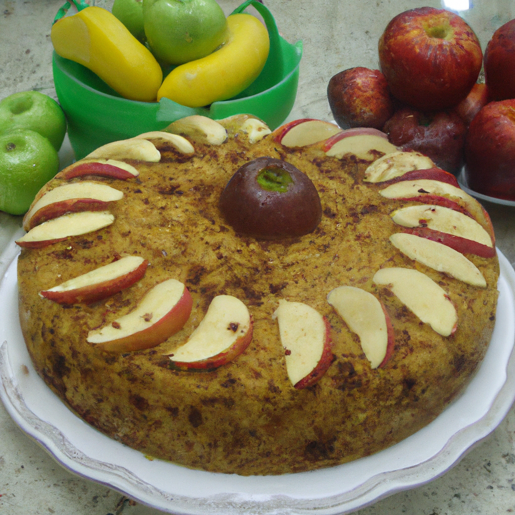 Bolo de Maçã com Aveia