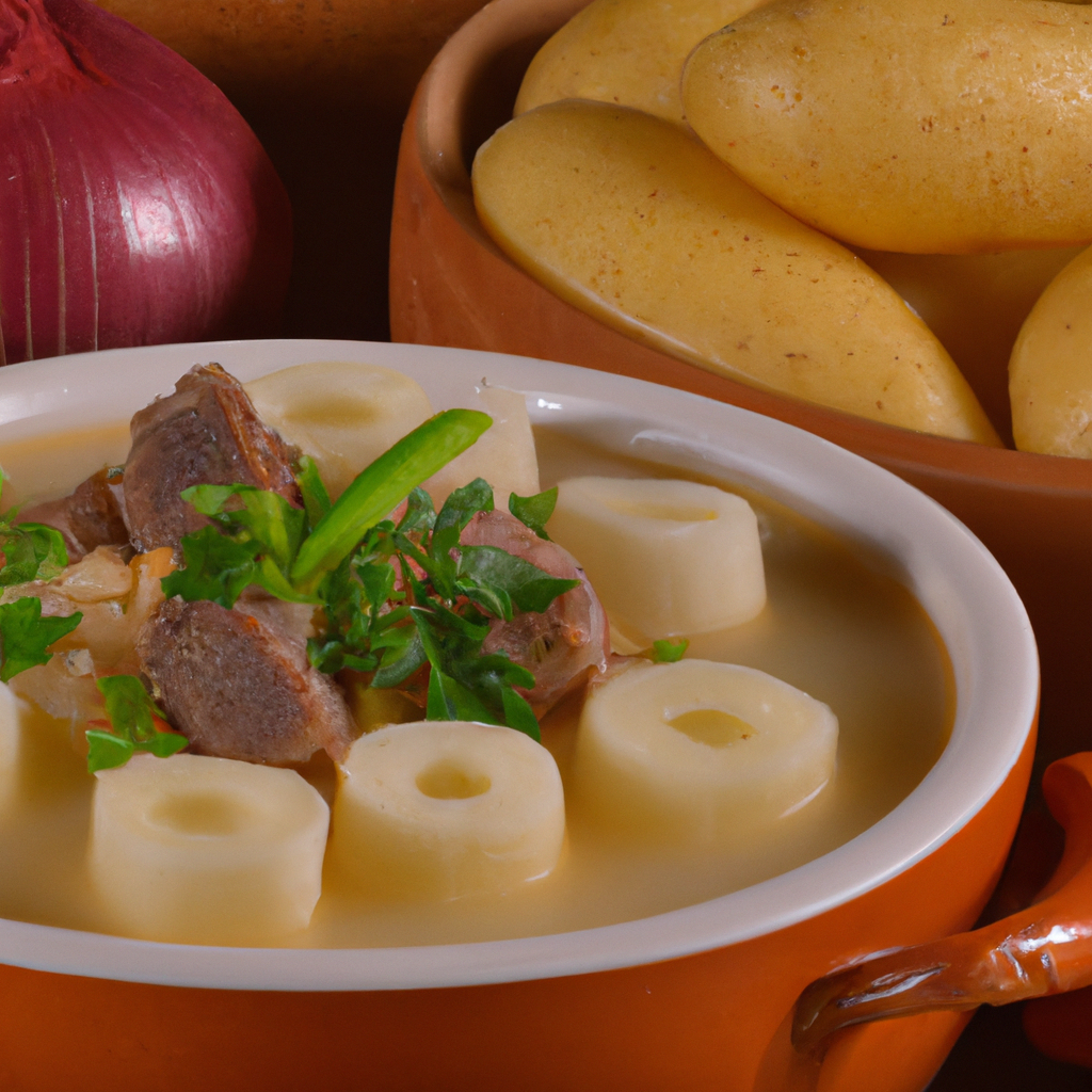 sopa de mandioca