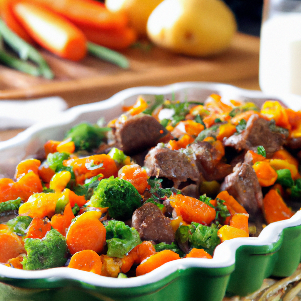 Carne moída com legumes