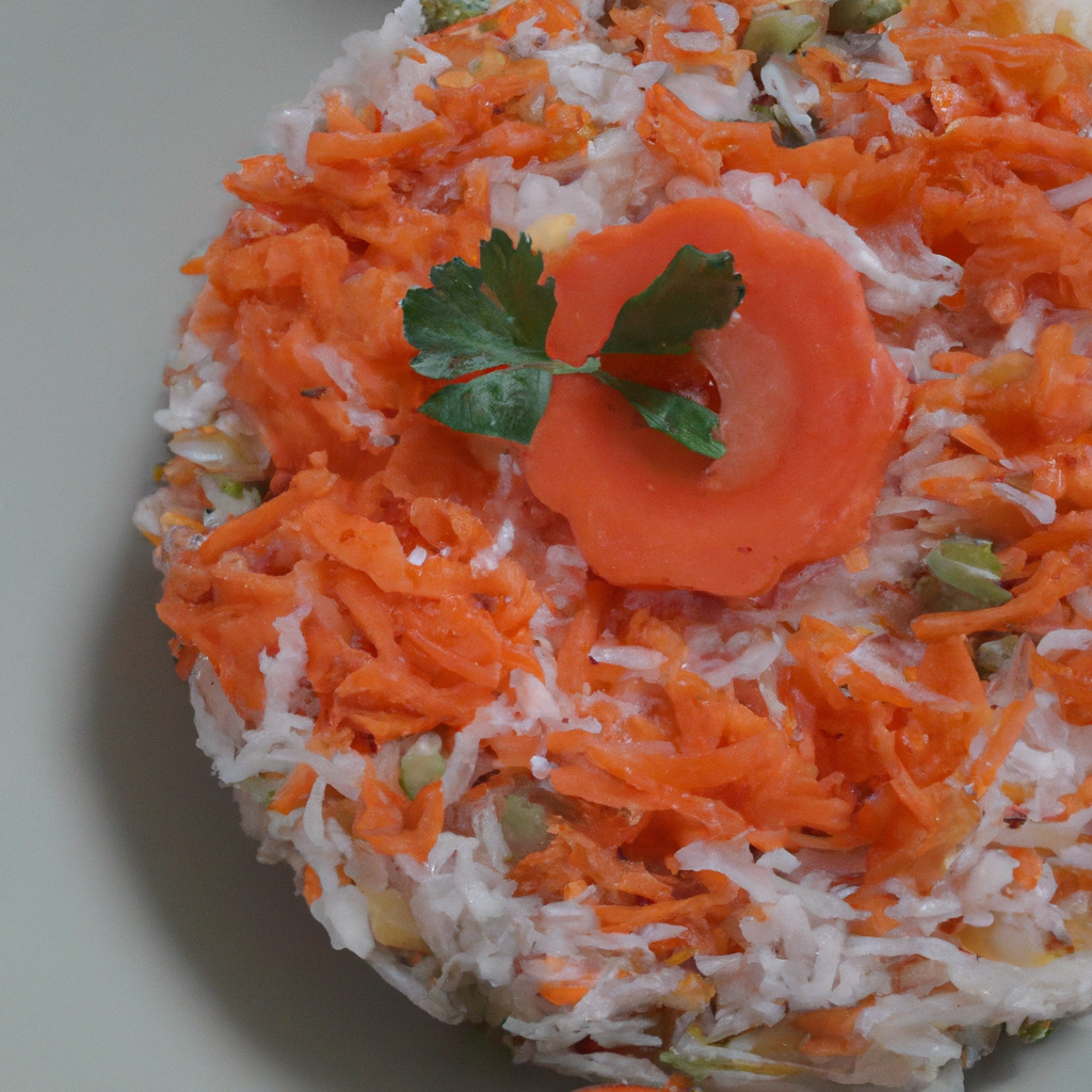 Arroz refogado,cenoura e vagem