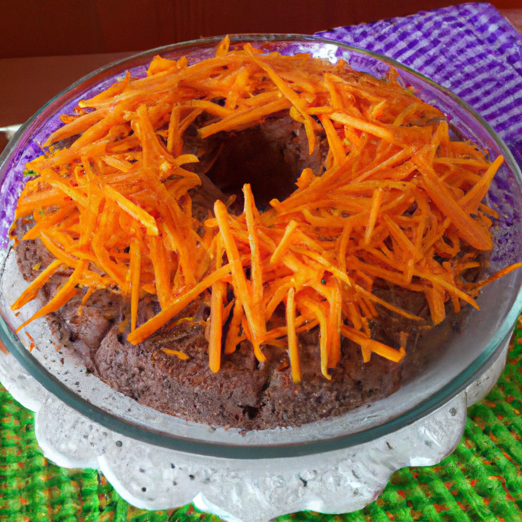 bolo de cenoura com cobertura de chocolate light