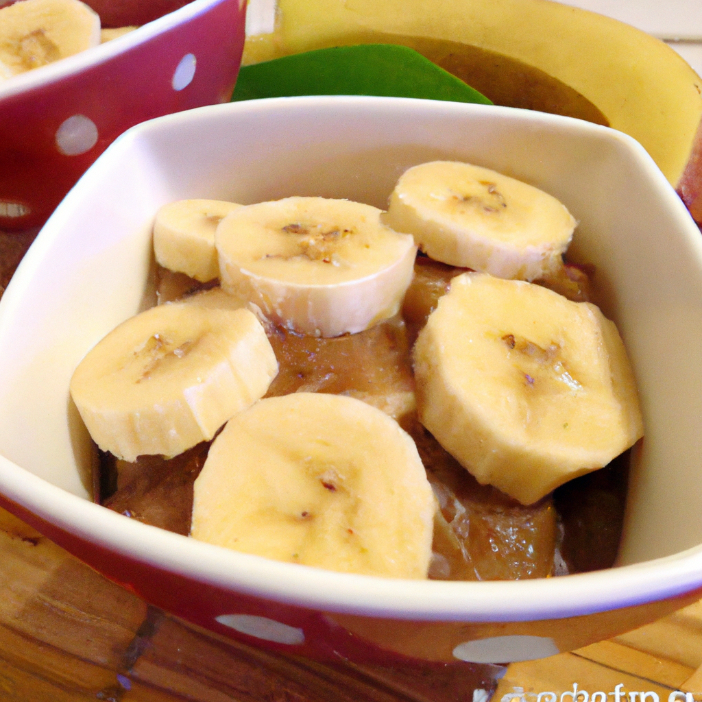 Receita chimia (doce) de banana (medida em porções)