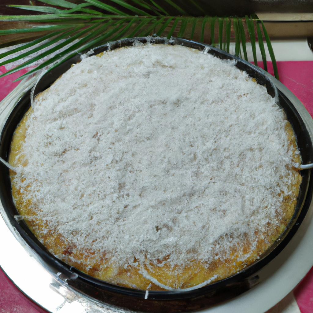 Bolo de Coco com Leite Condensado Diet sem Farinha