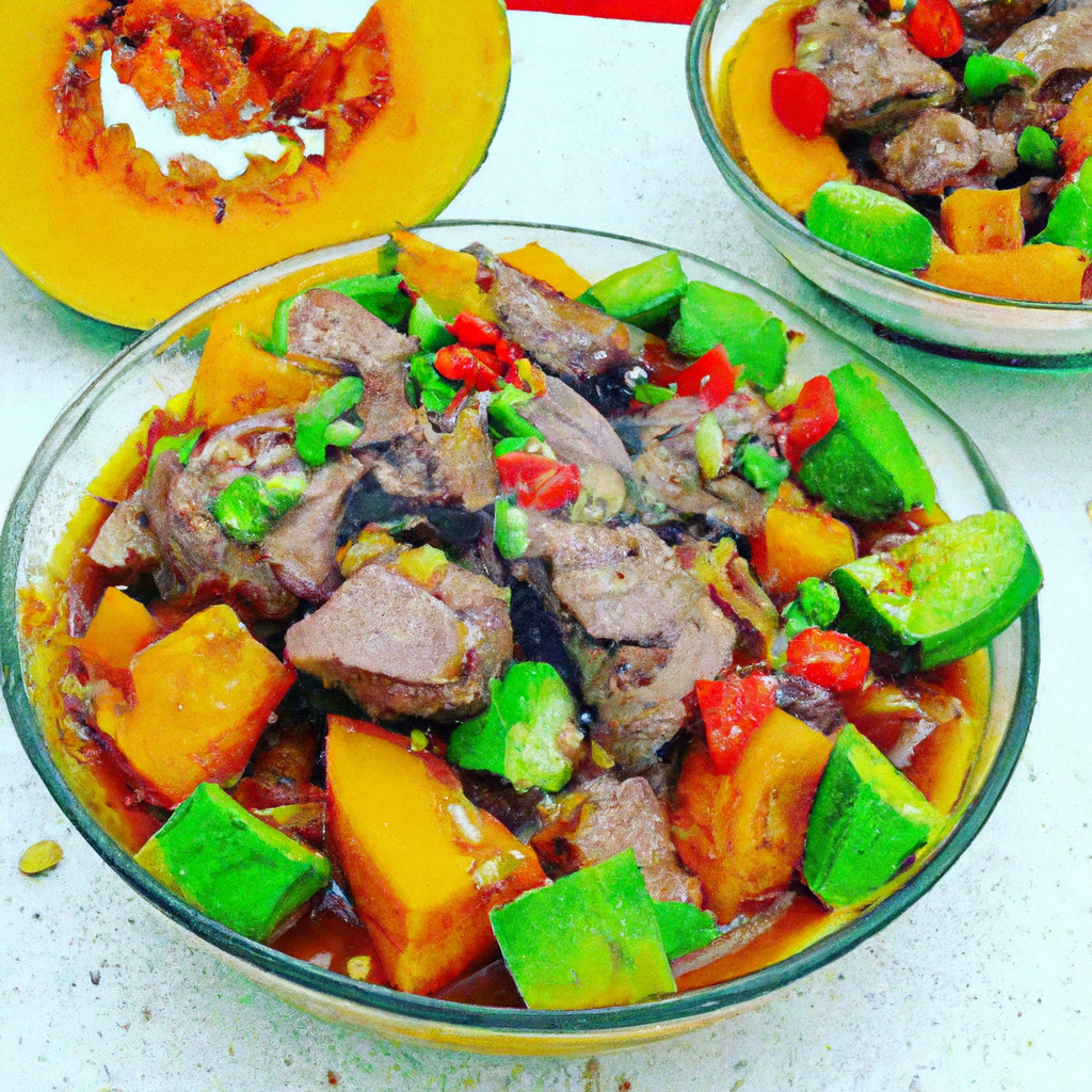 Carne moída com abóbora