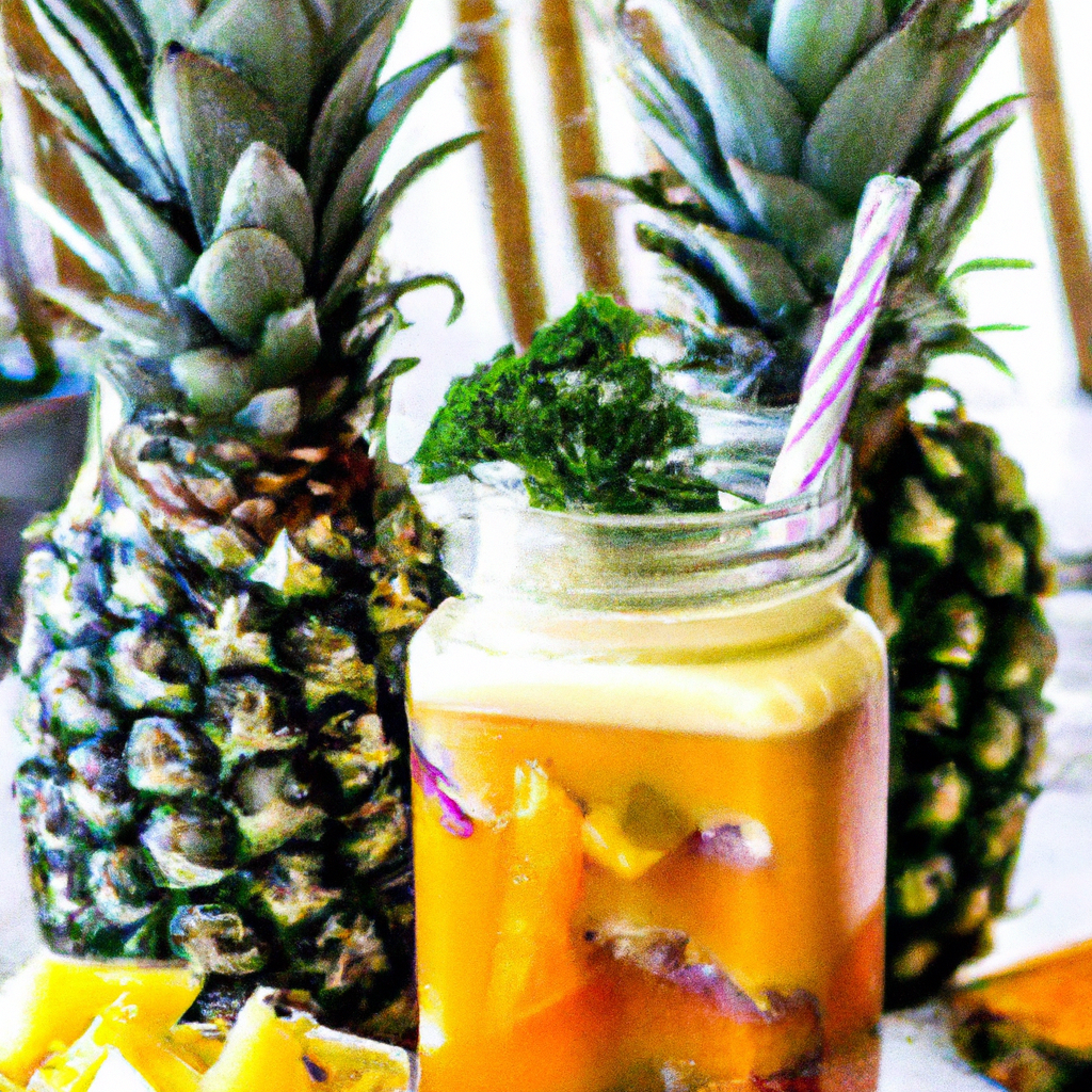 Suco detox de abacaxi