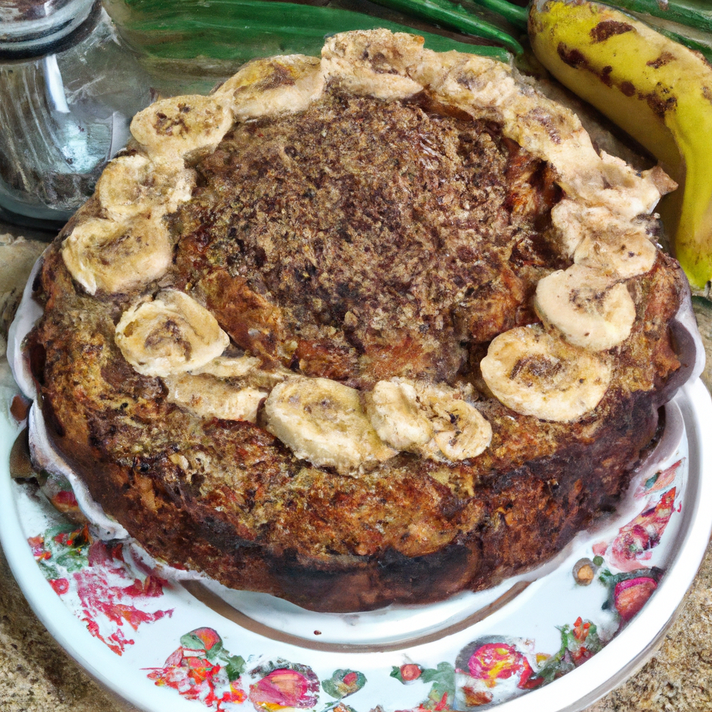 Bolo de banana com granola (Cabo Frio)