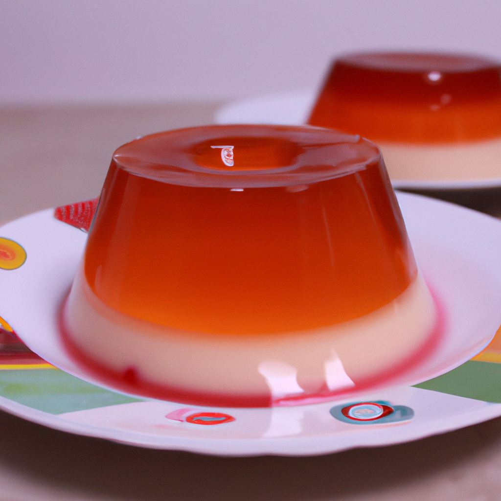 Gelatina com coalhada