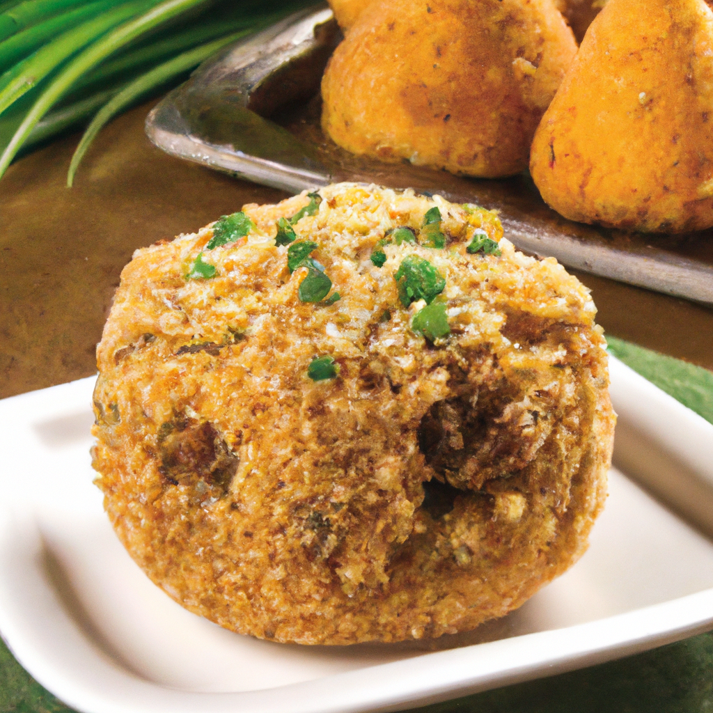 Bolinho de arroz integral assado
