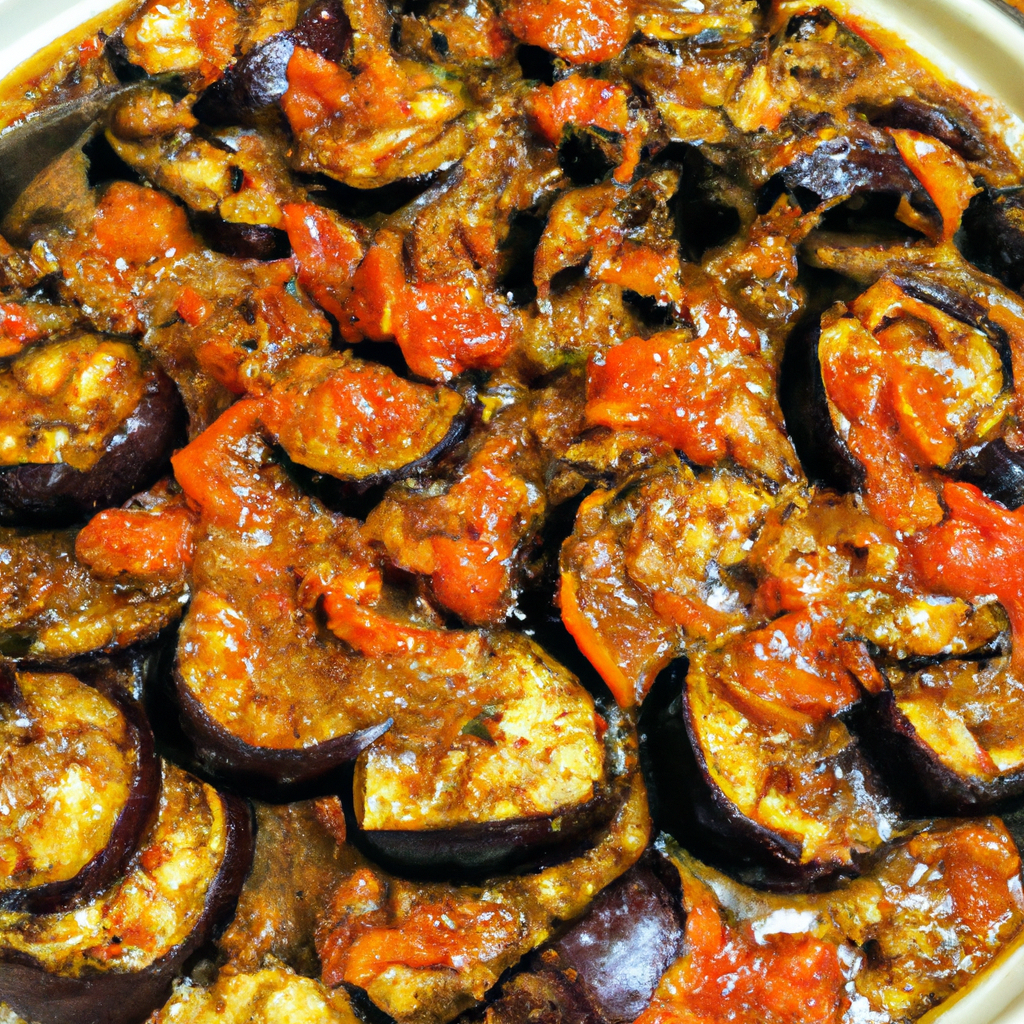 Molho de berinjela com tomate de pobre rsrsrsrs