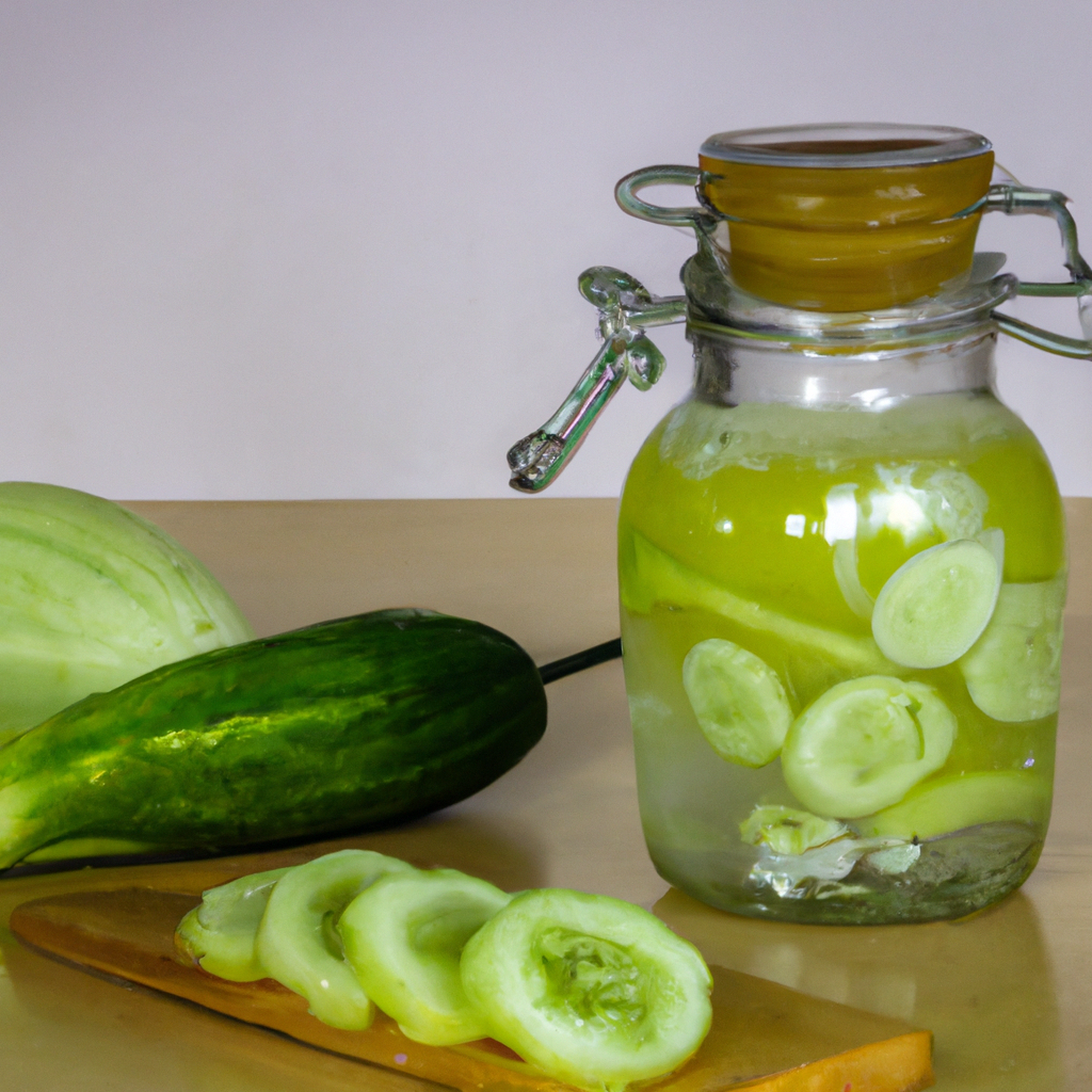 Pepino em conserva caseiro