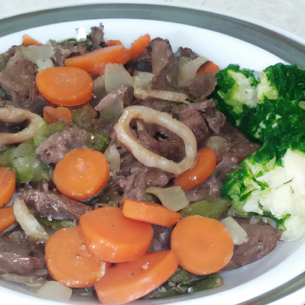 Picadão de carne moida com legumes