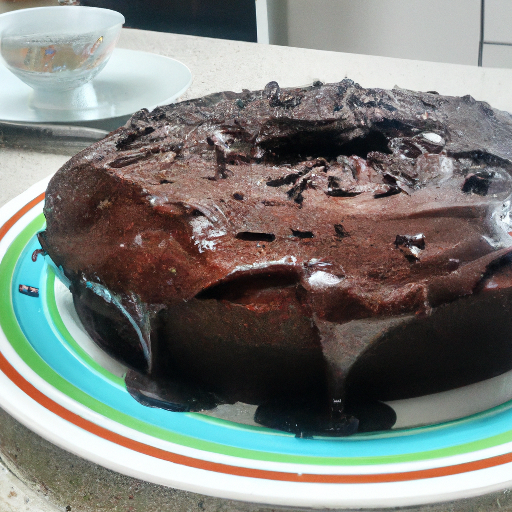 Bolo de chocolate diferente