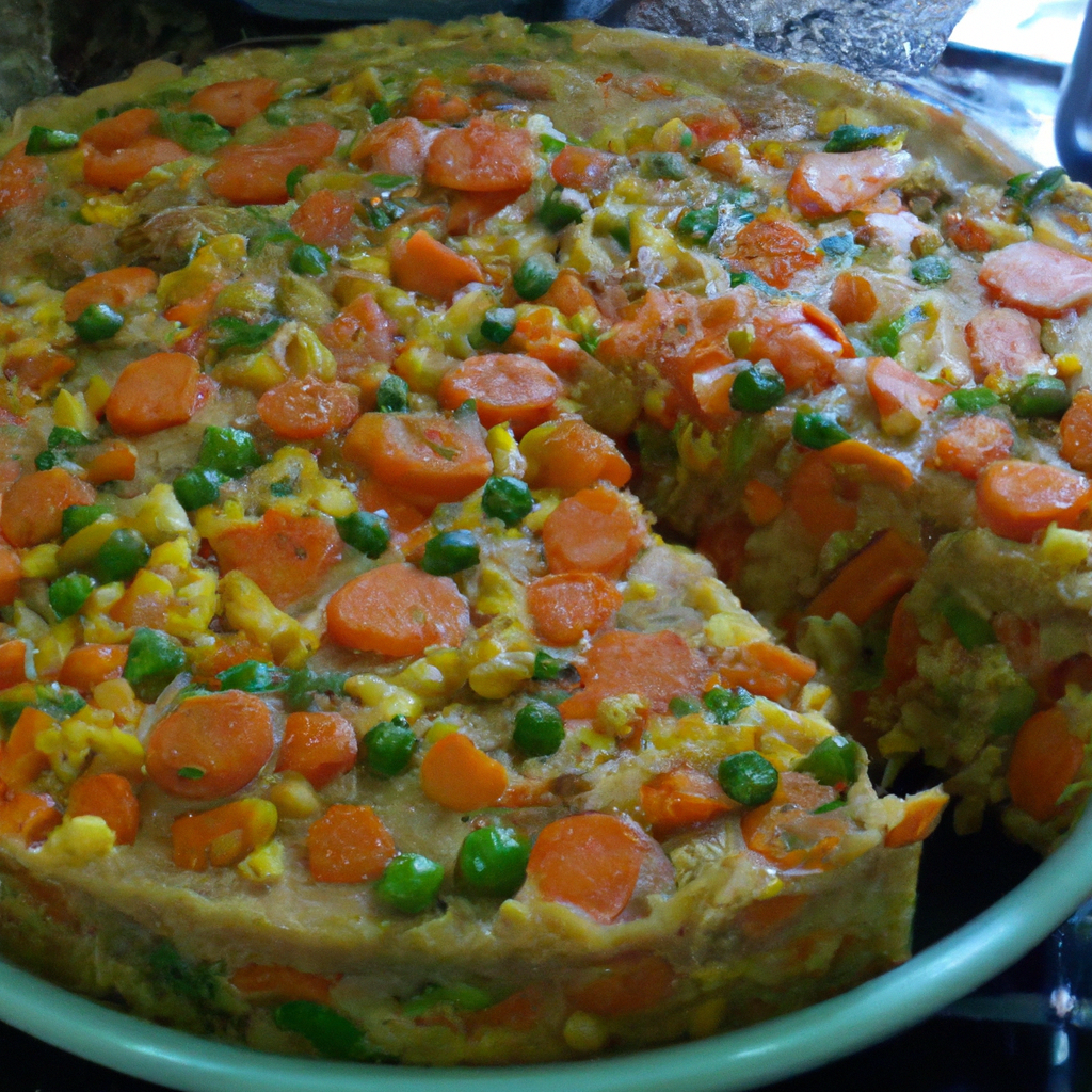 Torta de legumes cremosa