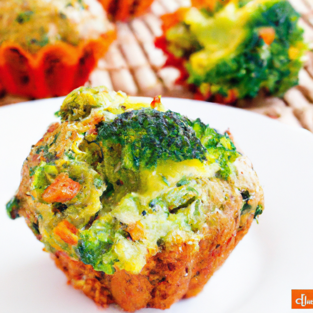 Muffin de frango e brócolis
