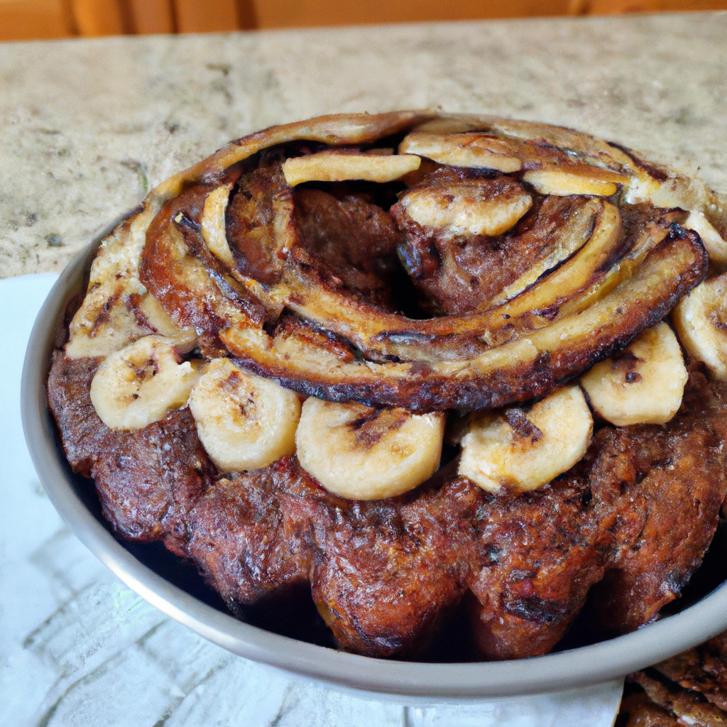 Bolo de banana, castanhas, canela e passas (banana bread) - 140g