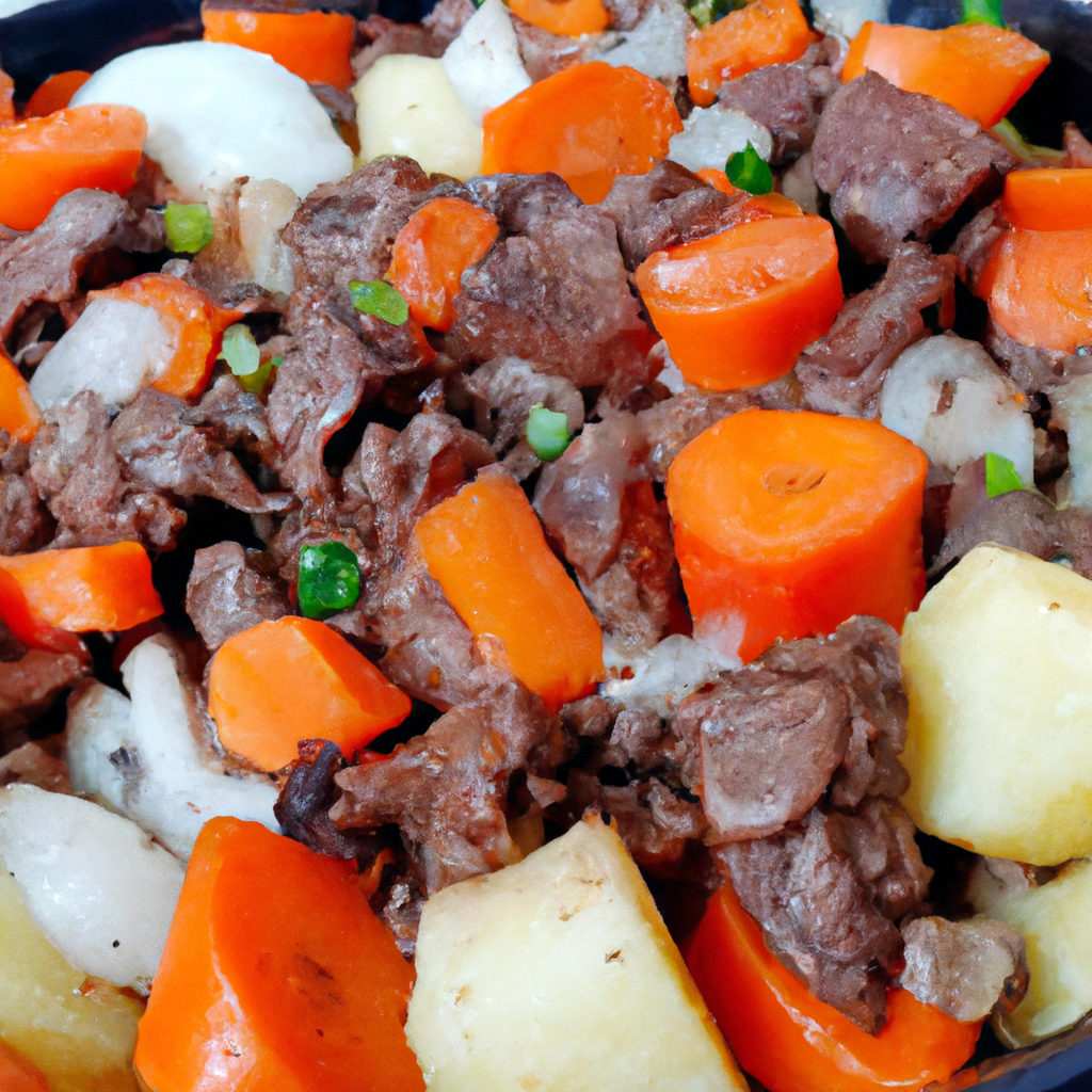 picadinho de carne com legumes