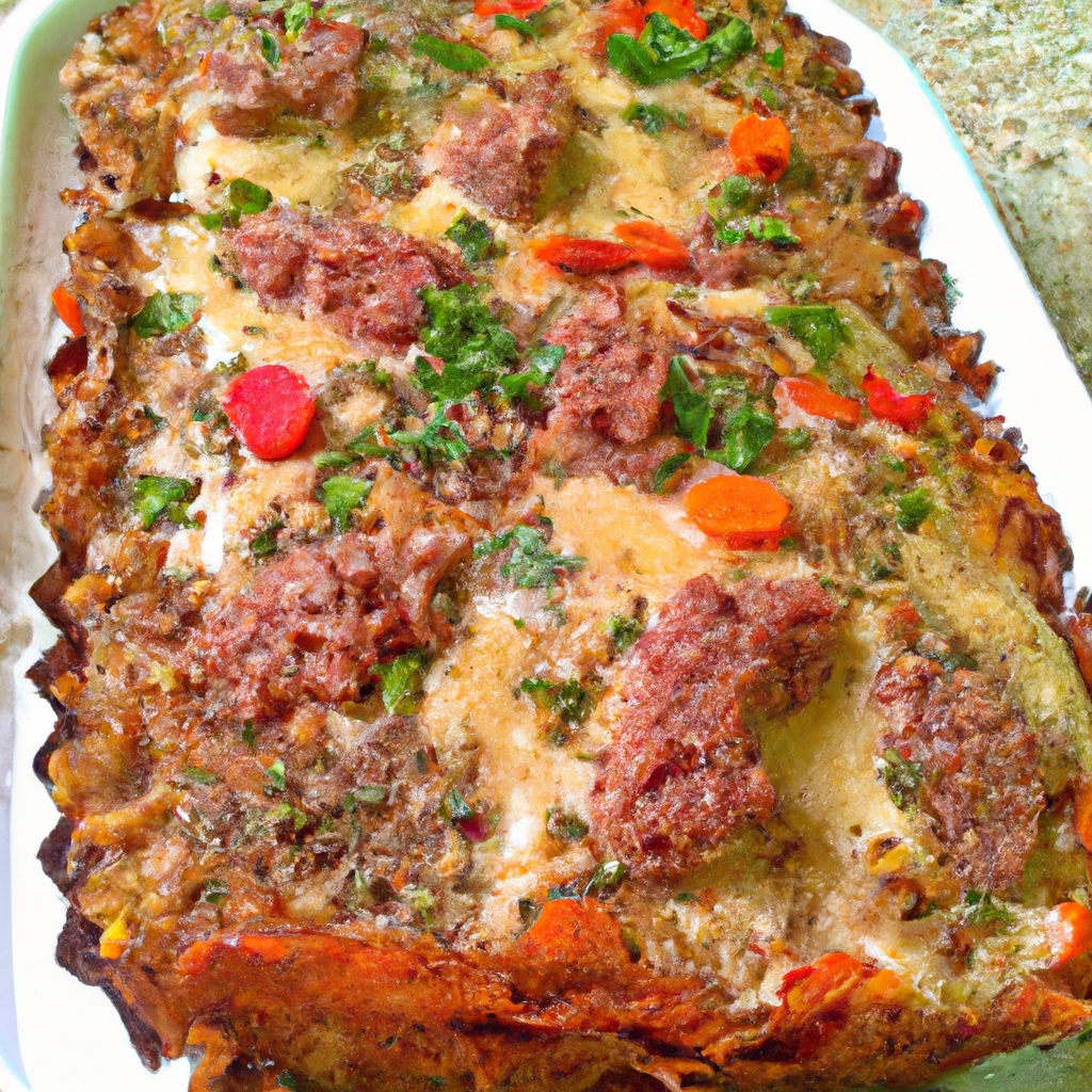 Bolo de carne moída - Mirlei