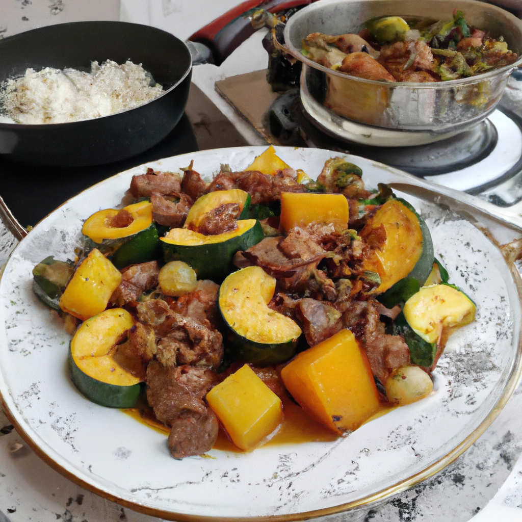 Picadinho de fié mignon com abóbrinha