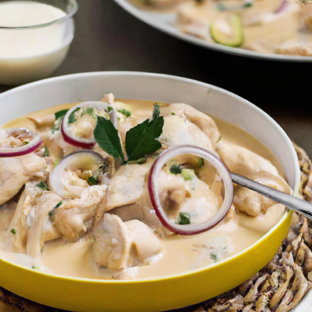 Frango com creme de grão de bico Nê