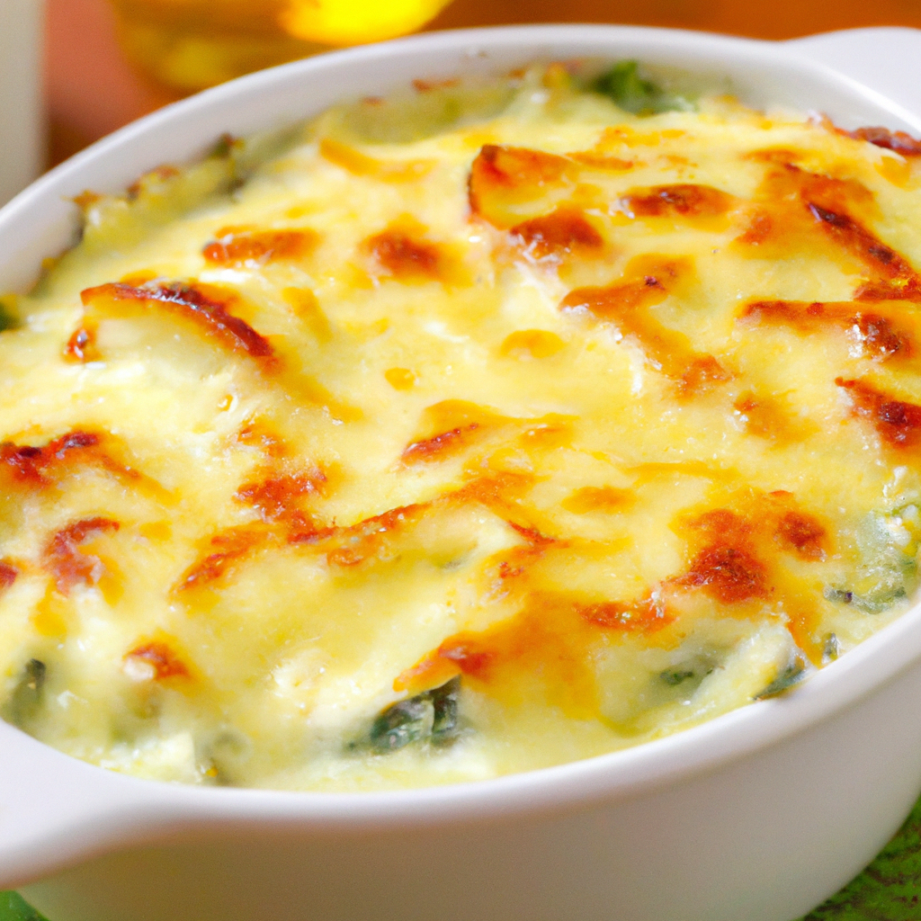 Gratinado de abobrinhas e palmito