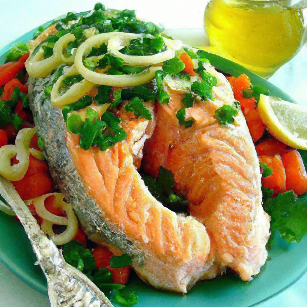 salmão assado