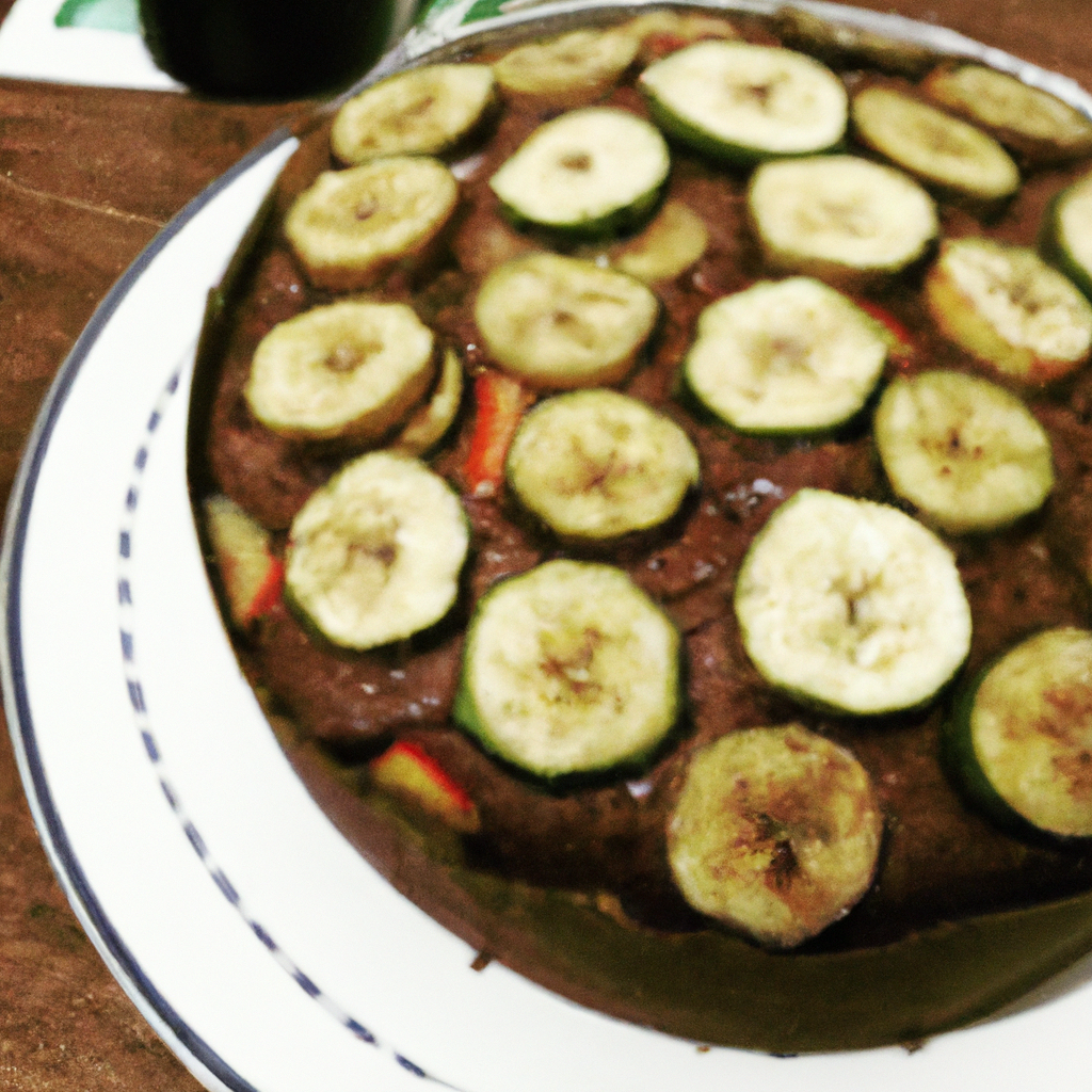 Bolo de frutas com açúcar mascavo