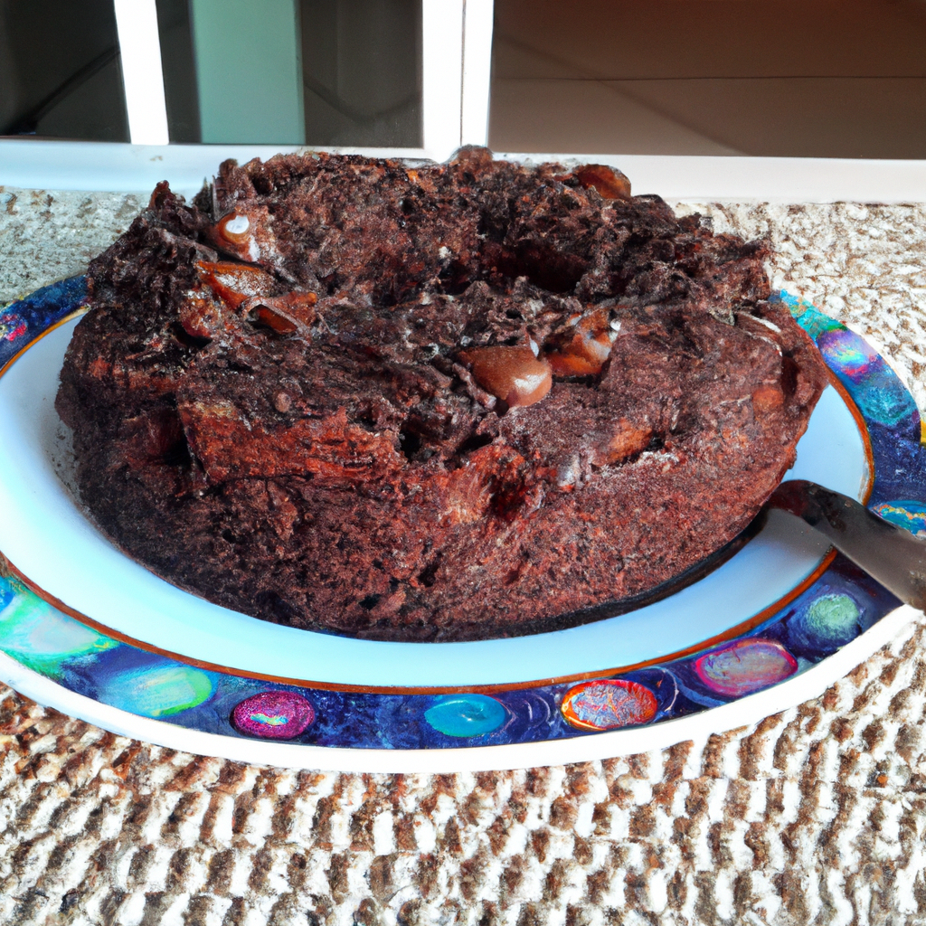 bolo de chocolate e castanhas da Aninha