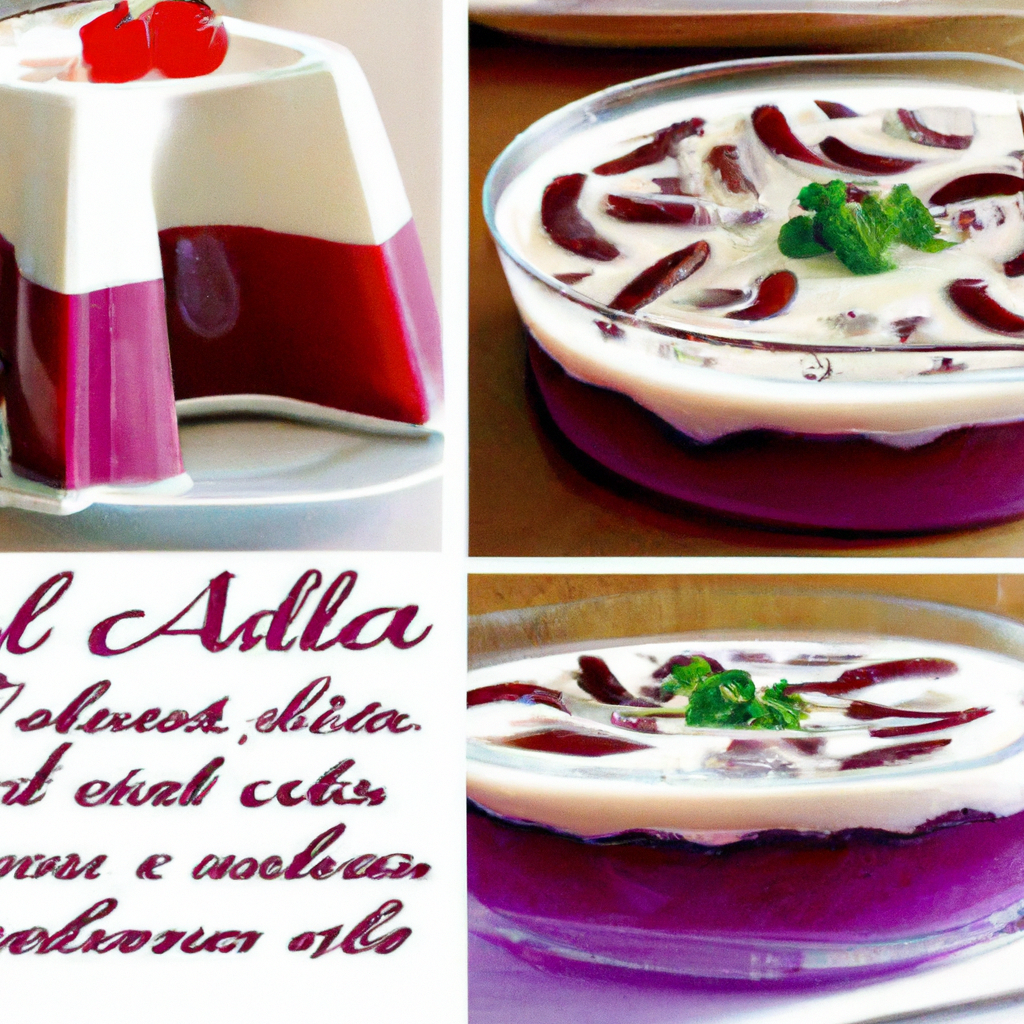 gelatina com creme