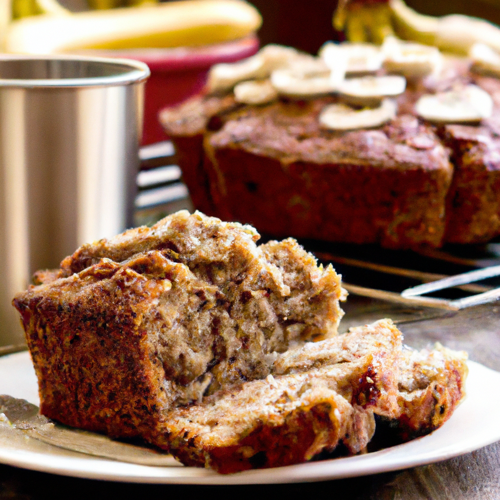 Bolo de banana integral
