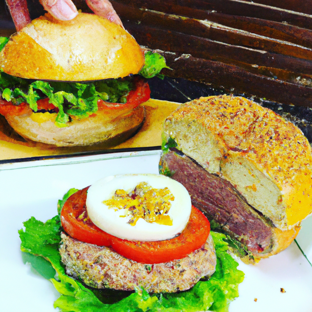 Hambúrguer patinho com aveia