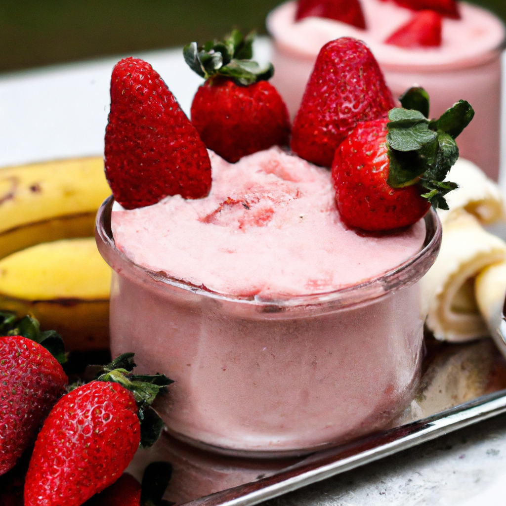 Frozen morango e banana da Nani