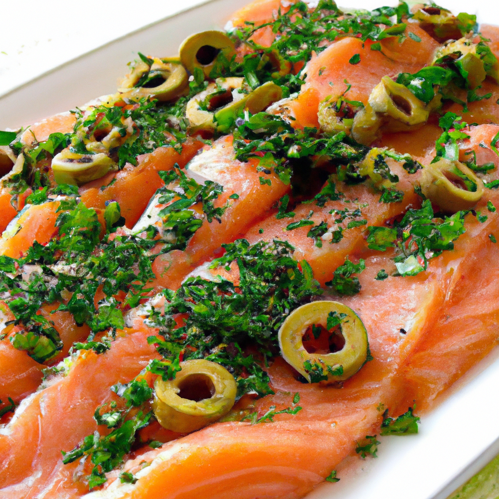 Salmão com alcaparras