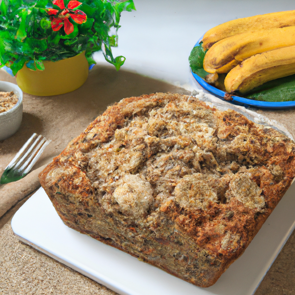 bolo de banana e aveia