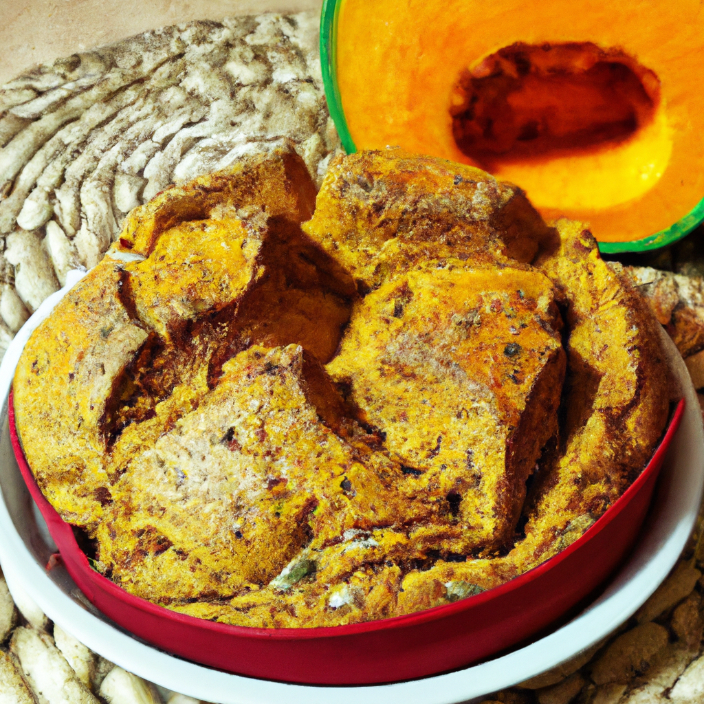 Pão de abóbora sem gluten sem lactose