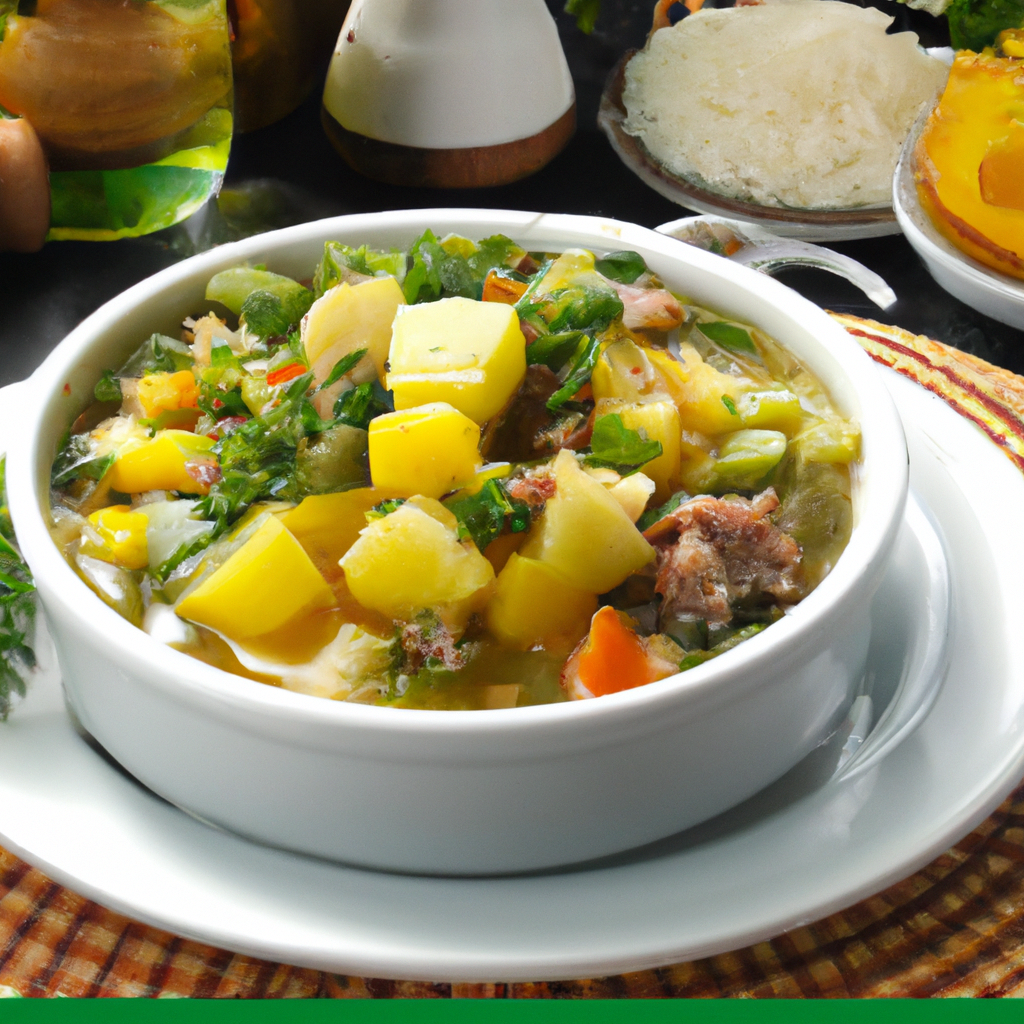 Sopa de carne com verdura