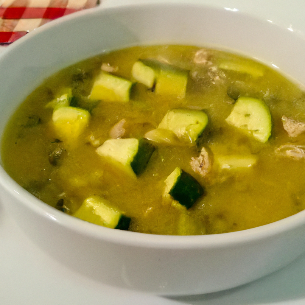 Sopa de abobrinha light