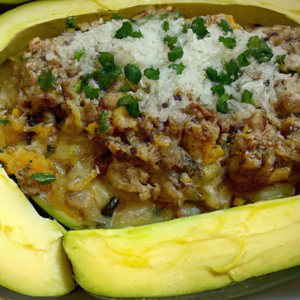 ABOBRINHA RECHEADA (CARNE E ARROZ)