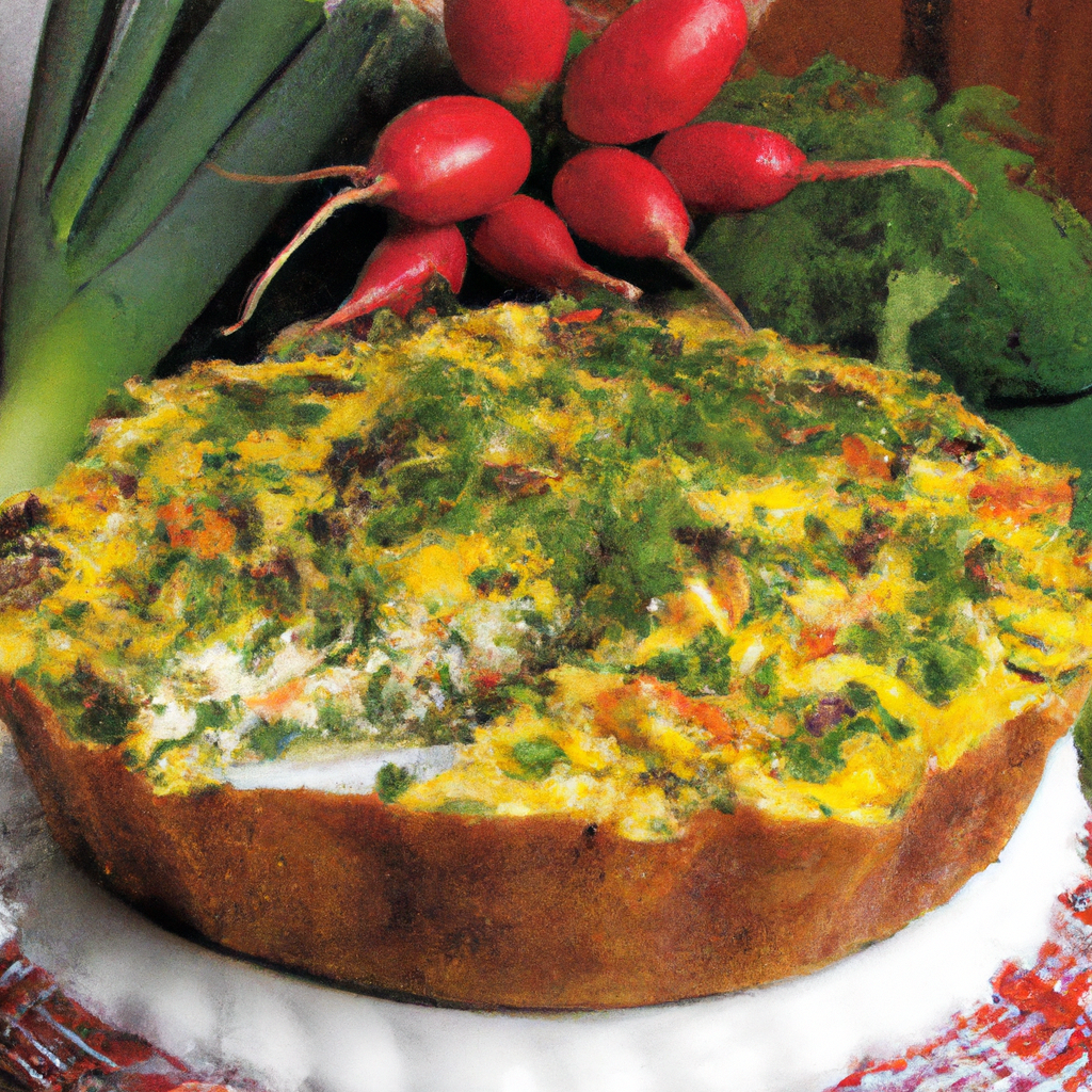 Torta de couve flor e mussarela