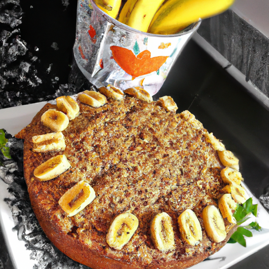 Bolo Banana Integral e Aveia